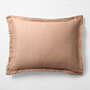 View New Natural Hemp Terracotta King Bed Pillow Sham - image 2 of 6