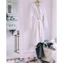 Organic Turkish Grey Cotton Hooded Bathrobe S/M - image 3 of 4