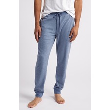 Daniel Buchler Brushed Twill Pajama Joggers, Main, color, Blue