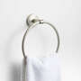 View Modern Flat-End Brushed Nickel Bathroom Hand Towel Ring - image 1 of 2