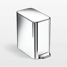 View simplehuman ® 5-Liter Polished Stainless Steel Slim Step Trash Can - image 1 of 7