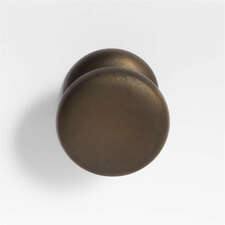 View Classic Round Brushed Bronze Cabinet Knob - image 1 of 6