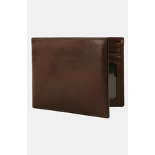 Bosca Leather Bifold Wallet, Main, color, Dark Brown