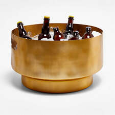 View Brass Hammered Beverage Tub - image 1 of 4