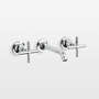 View Kohler ® Purist ® Polished Chrome Wall-Mounted Bathroom Sink Faucet and Handles - image 1 of 1