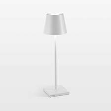 View Poldina Pro White Metal Table Lamp by Zafferano America 15" - image 1 of 7