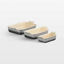 View Le Creuset ® Heritage Oyster Rectangular Dishes, Set of 3 - image 1 of 2