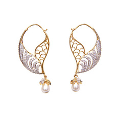 Light Weight Stone Studded Earrings