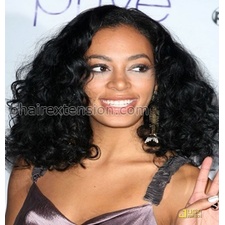 Wave Human Hair Lace Front Wigs Solange Knowl Hairstyle Remy Hair Full Lace Wig