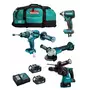 Makita Kit 4 Werkzeuge + 2 ...