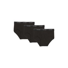 Calvin Klein 3-Pack Cotton Classics Briefs, Main, color, Black