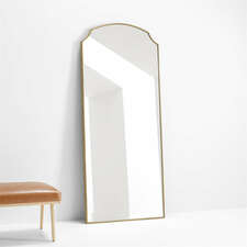 View Emmy Narrow Brass Arch Floor Mirror 32"x76.25" - image 1 of 8