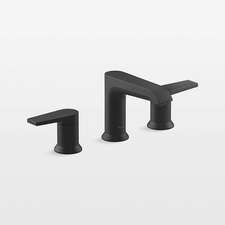 View Kohler ® Hint ® Widespread Matte Black Bathroom Sink Faucet - image 1 of 3