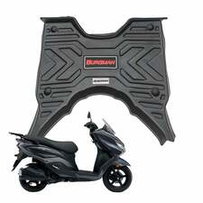 7D Foot Mat for Burgman Street 125 BS6 – Premium Protection &amp; Style (Black)