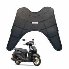 Yamaha Fascino 125 BS6 Foot Mat – Premium Black 7D PVC Rubber