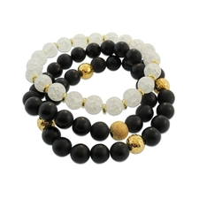 Bijou Bracelets (Black/White)