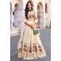 Deep Ivory Chinon Silk Prin...