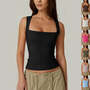 Summer Square-neck Tank Ves...
