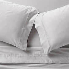View Favorite Organic Cotton Sateen Dove Grey California King Bed Sheet Set - image 1 of 4