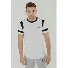 Mens Black and White Striped T Shirt