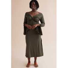  Willow Twist Front Maxi Dress