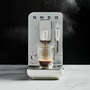 View SMEG Matte White Fully Automatic Coffee and Espresso Machine with Milk Frother - image 3 of 9