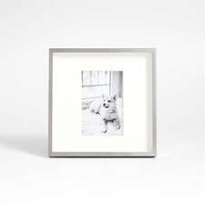 View Brushed Silver 4x6 Picture Frame - image 1 of 11