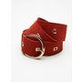 Square Grommet Suede Belt