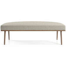View Cavett Walnut Wood Frame Bench - image 1 of 6
