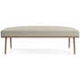 View Cavett Walnut Wood Frame Bench - image 1 of 6