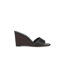 Veronica Beard Ellen Wedge Sandal in Black | REVOLVE