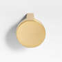 View Flat Round Brushed Brass Cabinet Knob - image 1 of 4
