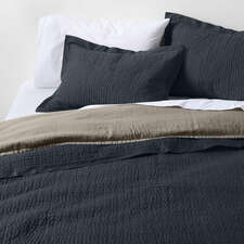 View Celeste Organic Cotton Midnight Navy King Quilt - image 1 of 9