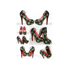 Crystal Plaid Heel: Scotland-Inspired Pumps