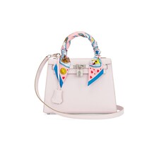 FWRD Renew Hermes Epsom Kelly 25 Handbag in Mauve Pale | REVOLVE