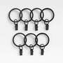 View Matte Black 1" Curtain Rings, Set of 7 - image 1 of 4