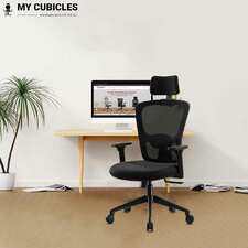 majesty black headrest ergonomic chair