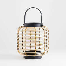 View Brigton Rattan Outdoor Lantern 10" - image 1 of 12