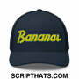 Bananas Baseball Classic Sports Script Embroidered Mesh Trucker Hat