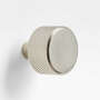 View Modern Knurled Brushed Nickel Knob - image 1 of 5
