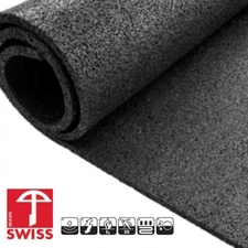 Sportvloer zwart/grijs | 6mm dik | 125cm breed | rol 10 meter of afsnijding