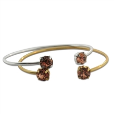 Swarovski Stackable Gemstone Bangle - Blush Rose