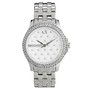  Armani Exchange Lady Hampton Silver Rhinestone Watch