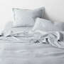 View New Natural EUROPEAN FLAX ™-Certified Linen Mist Blue King Duvet Cover - image 1 of 12