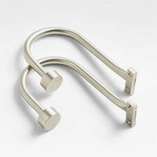 View Brushed Nickel Curtain Tiebacks, Set of 2 - image 1 of 5