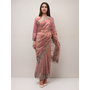 Pink Full Embroidered Net O...