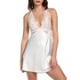 Janelle Lace &amp; Satin Chemise, Main, color, Ivory