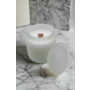 16 oz Frosted White Glass C...