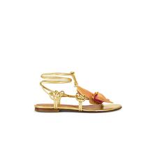 Alameda Turquesa Victoria Sandal in Gold | REVOLVE