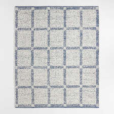 View Boucle Coy Blue Handwoven Flatweave Kids Performance Area Rug 5'x8' - image 1 of 9